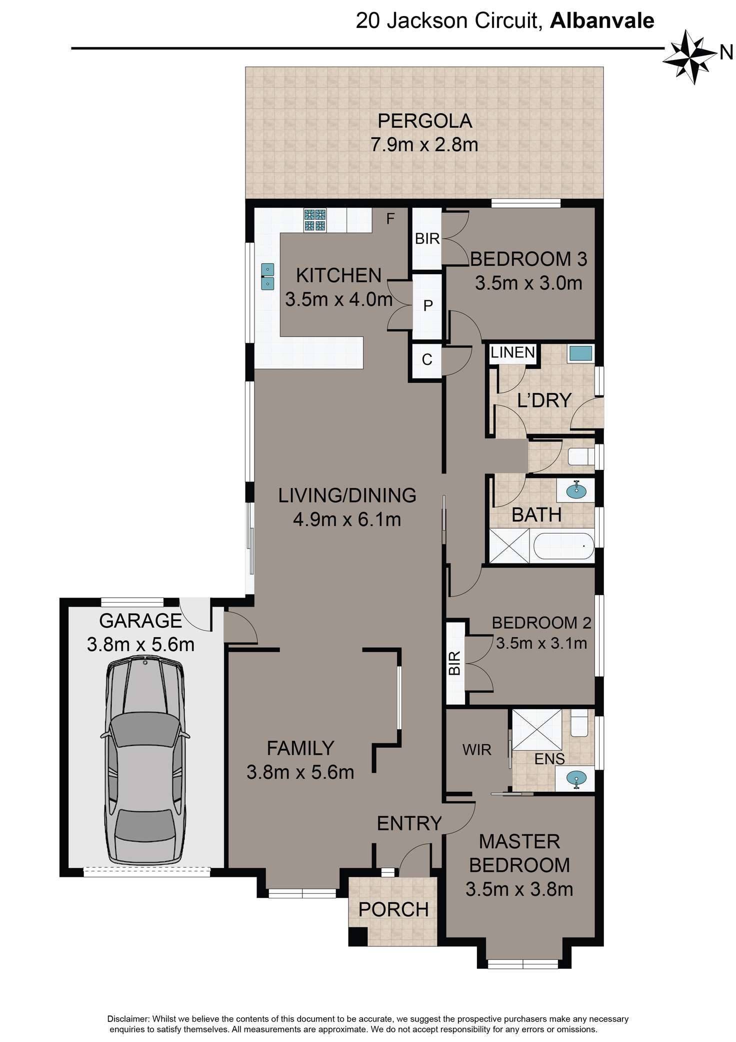 Floorplan of Homely house listing, 20 Jackson Cct, Albanvale VIC 3021