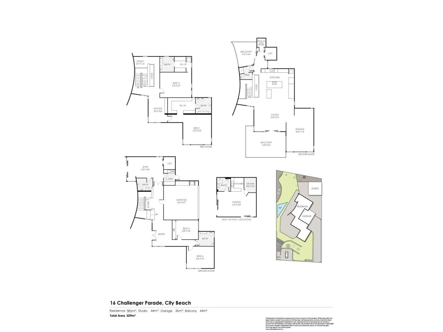 Floorplan of Homely house listing, 16 Challenger, City Beach WA 6015
