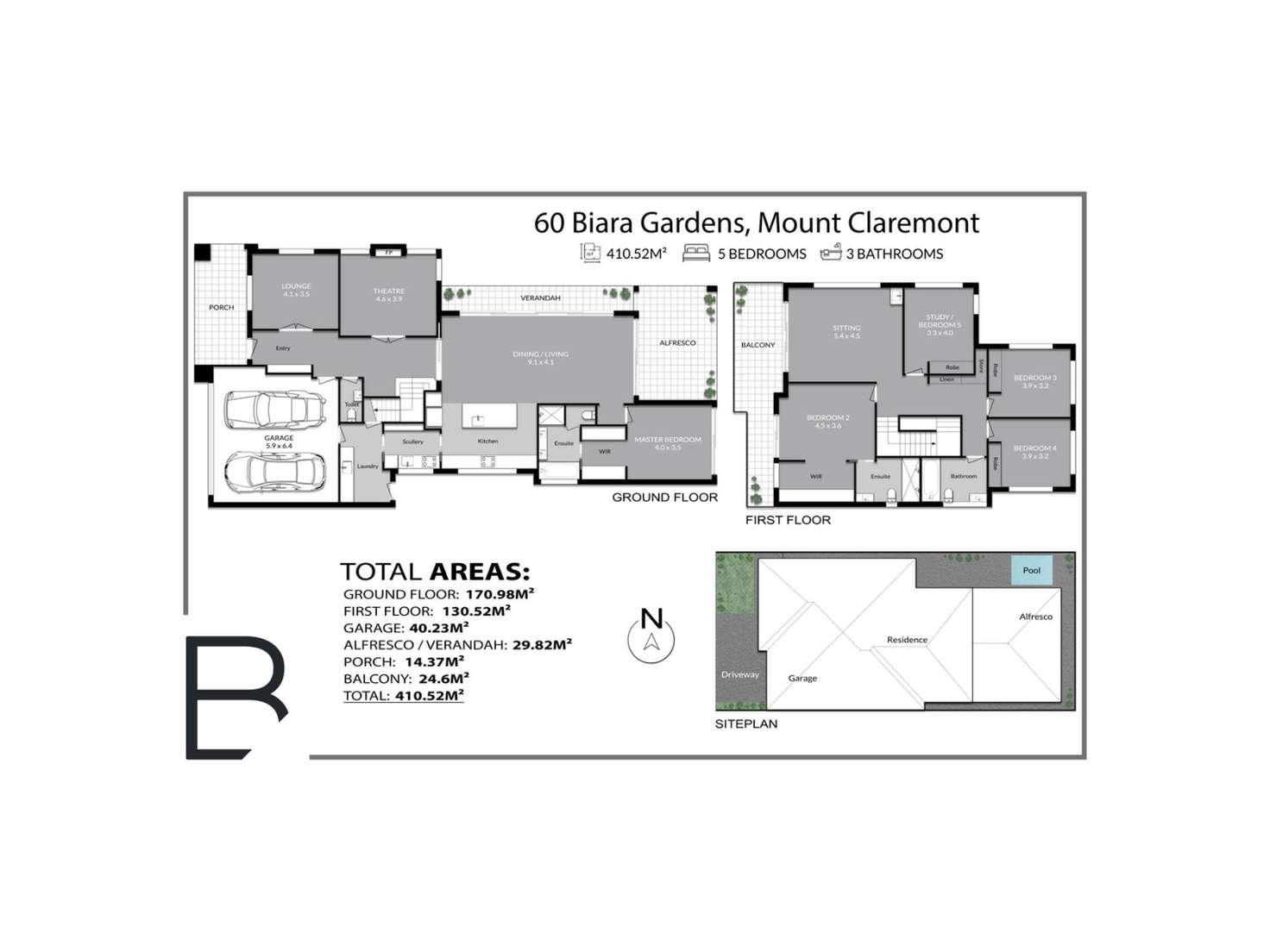 Floorplan of Homely house listing, 60 Biara Gardens, Mount Claremont WA 6010