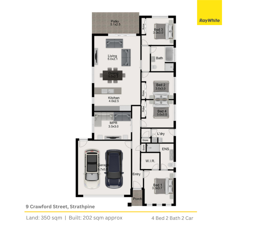Floorplan of Homely house listing, 9 Crawford Street, Strathpine QLD 4500