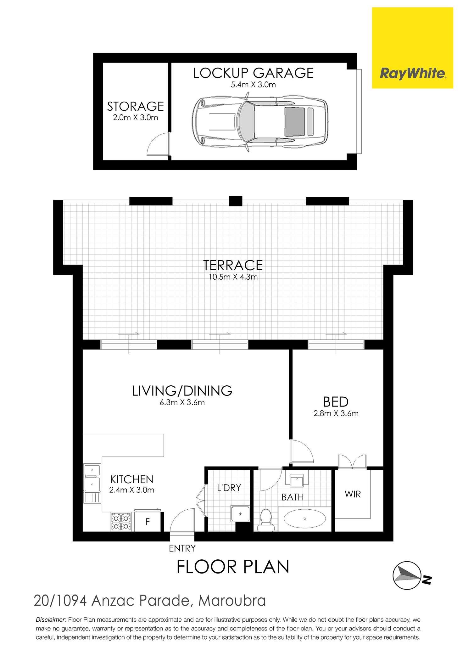 Floorplan of Homely apartment listing, 20/1094-1118 Anzac Parade, Maroubra NSW 2035