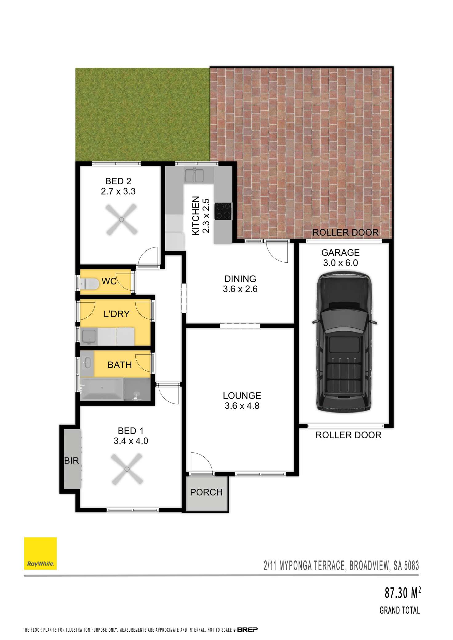Floorplan of Homely unit listing, 2/11 Myponga Terrace, Broadview SA 5083