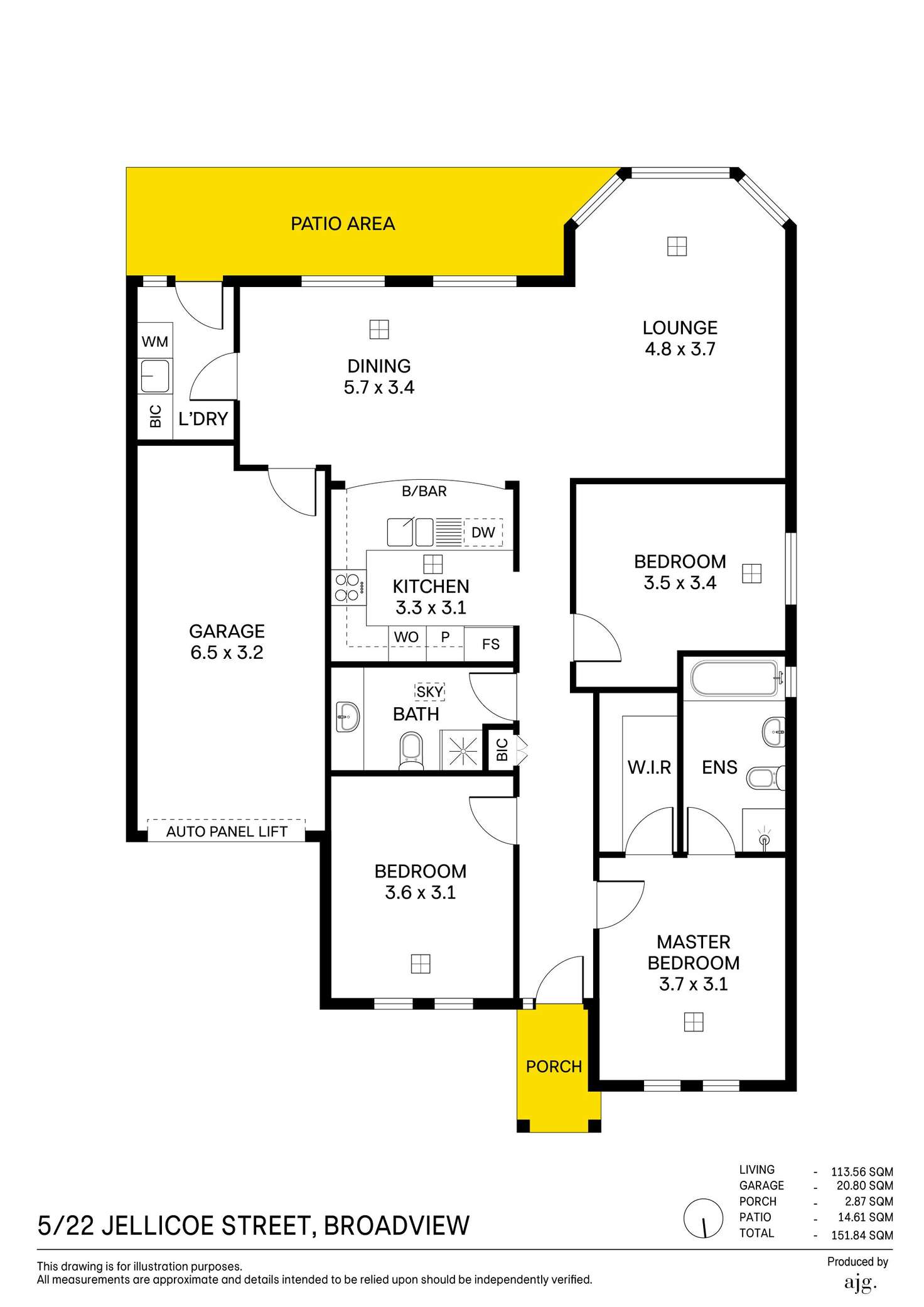 Floorplan of Homely house listing, 5/22 Jellicoe Street, Broadview SA 5083