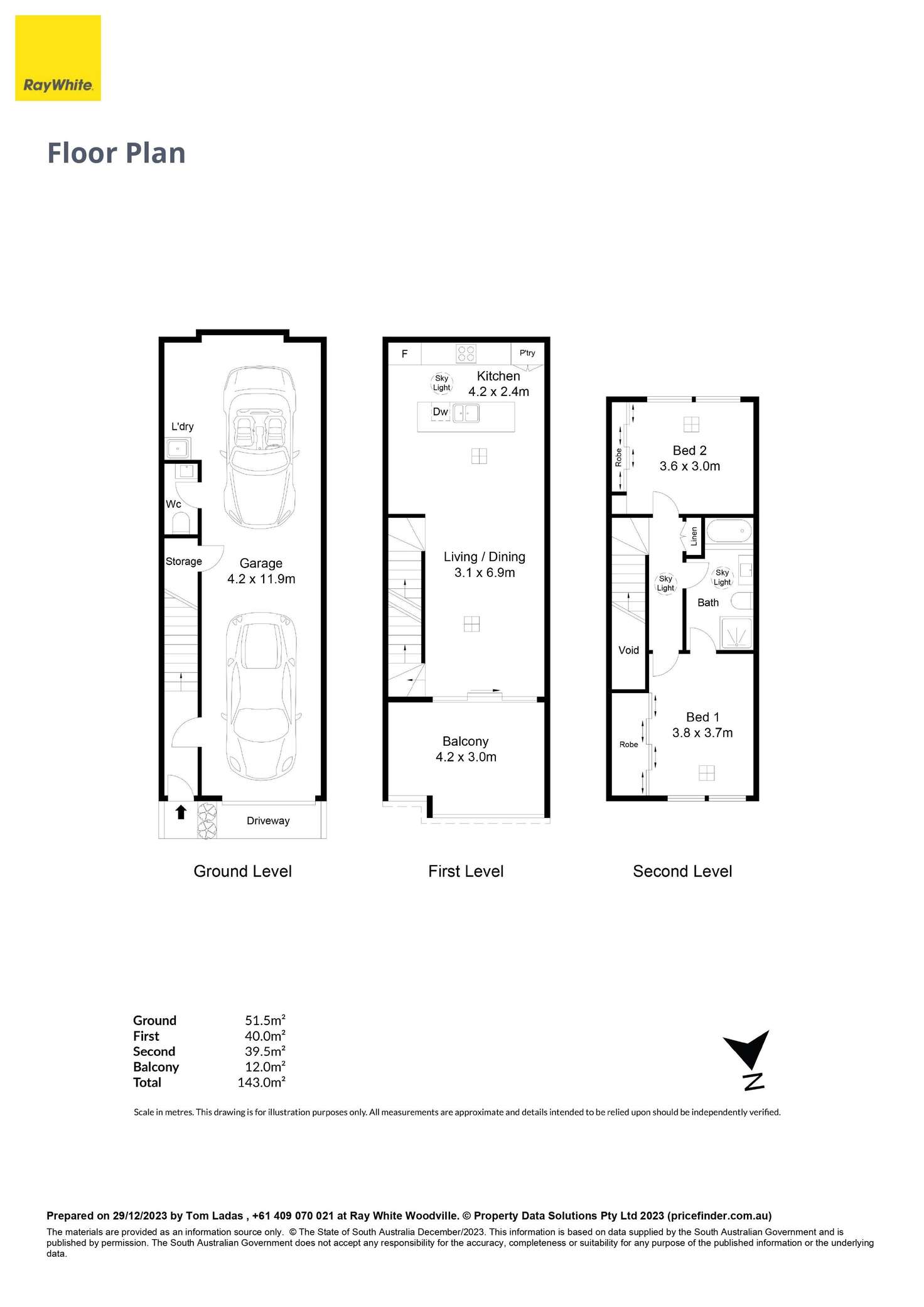 Floorplan of Homely house listing, 19 Steeplechase Avenue, St Clair SA 5011