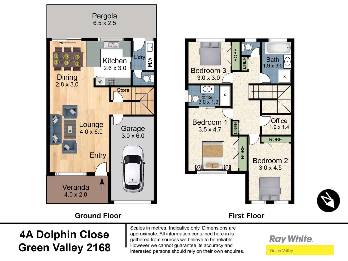 Floorplan of Homely house listing, 4A Dolphin Close, Green Valley NSW 2168