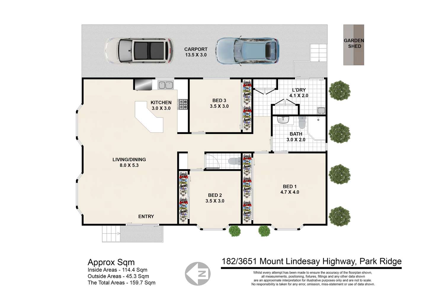 Floorplan of Homely retirement listing, 182/3651 Mount Lindsay Highway, Park Ridge QLD 4125