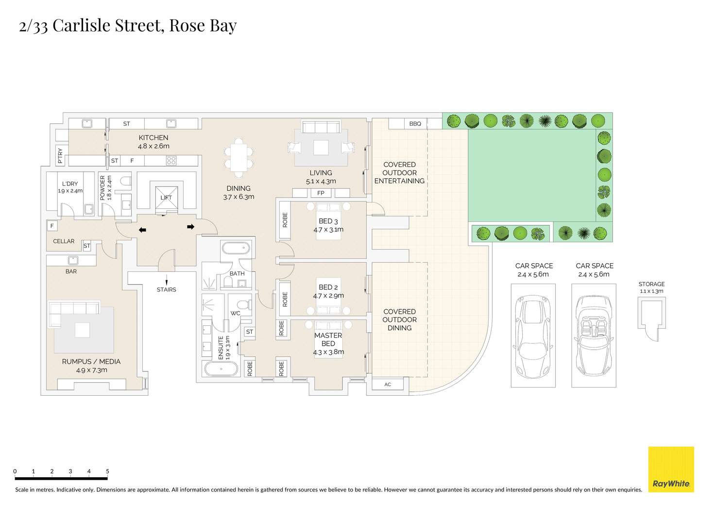 Floorplan of Homely apartment listing, 2/33 Carlisle Street, Rose Bay NSW 2029