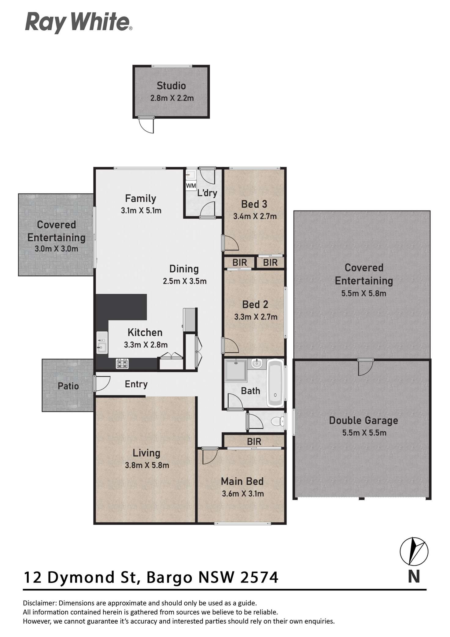 Floorplan of Homely house listing, 12 Dymond Street, Bargo NSW 2574