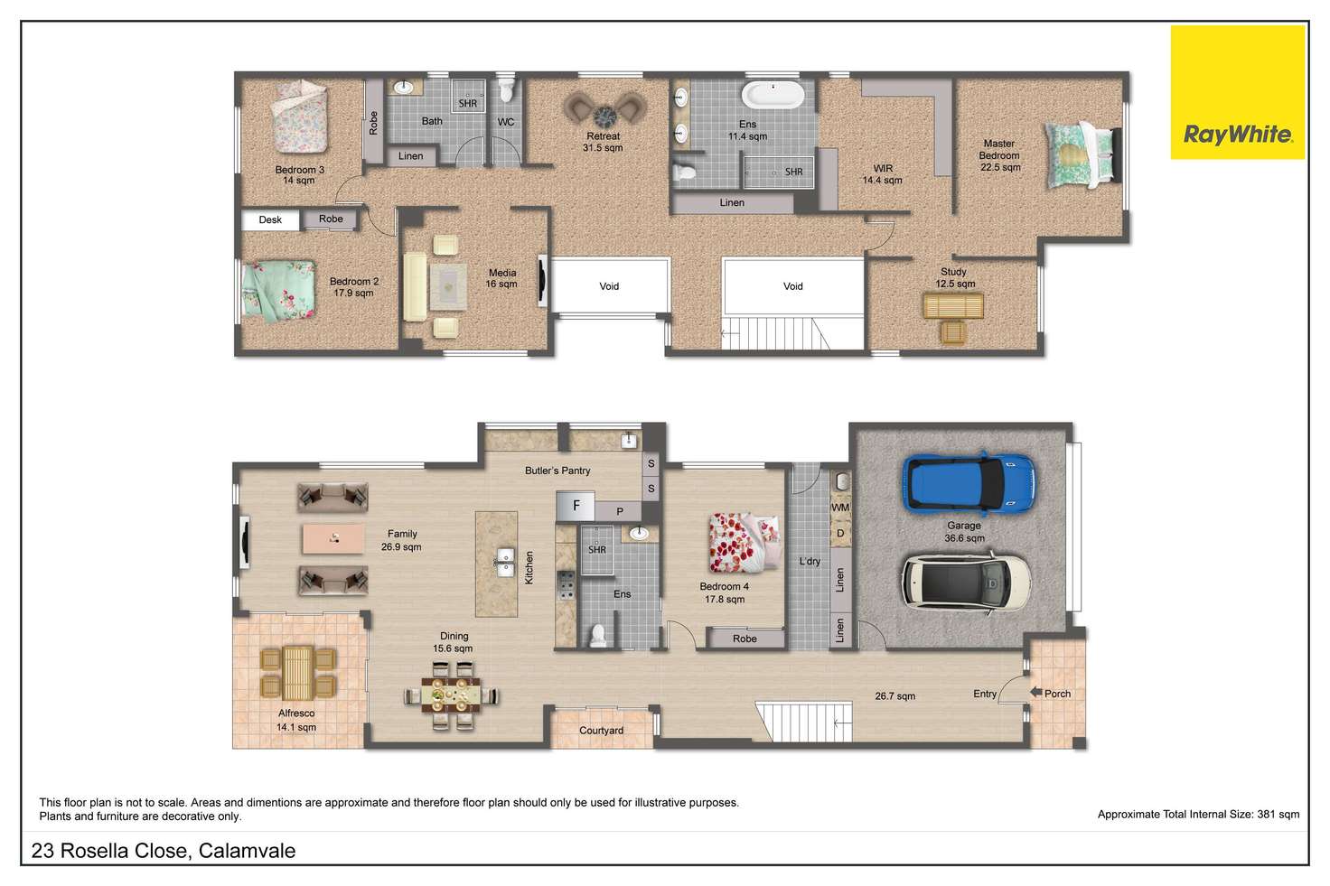 Floorplan of Homely house listing, 23 Rosella Close, Calamvale QLD 4116