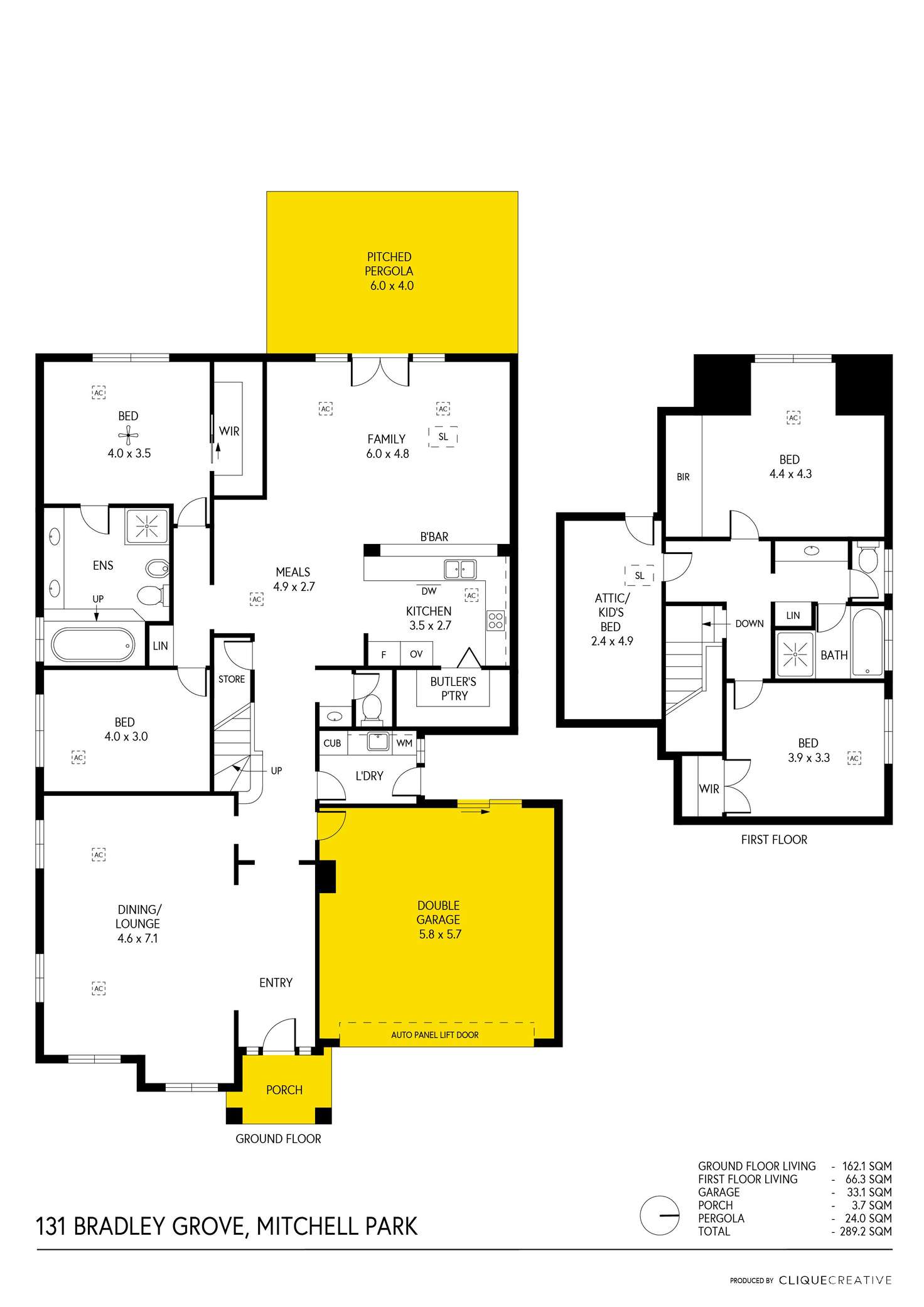 Floorplan of Homely house listing, 131 Bradley Grove, Mitchell Park SA 5043