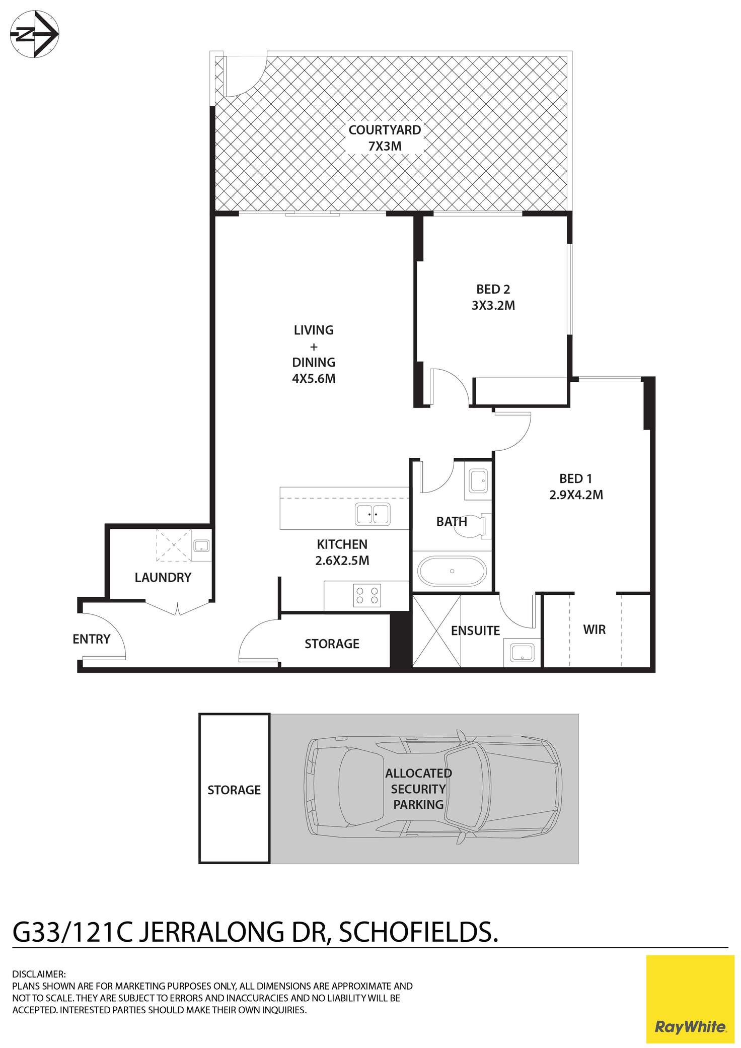 Floorplan of Homely apartment listing, G33/121C Jerralong Drive, Schofields NSW 2762