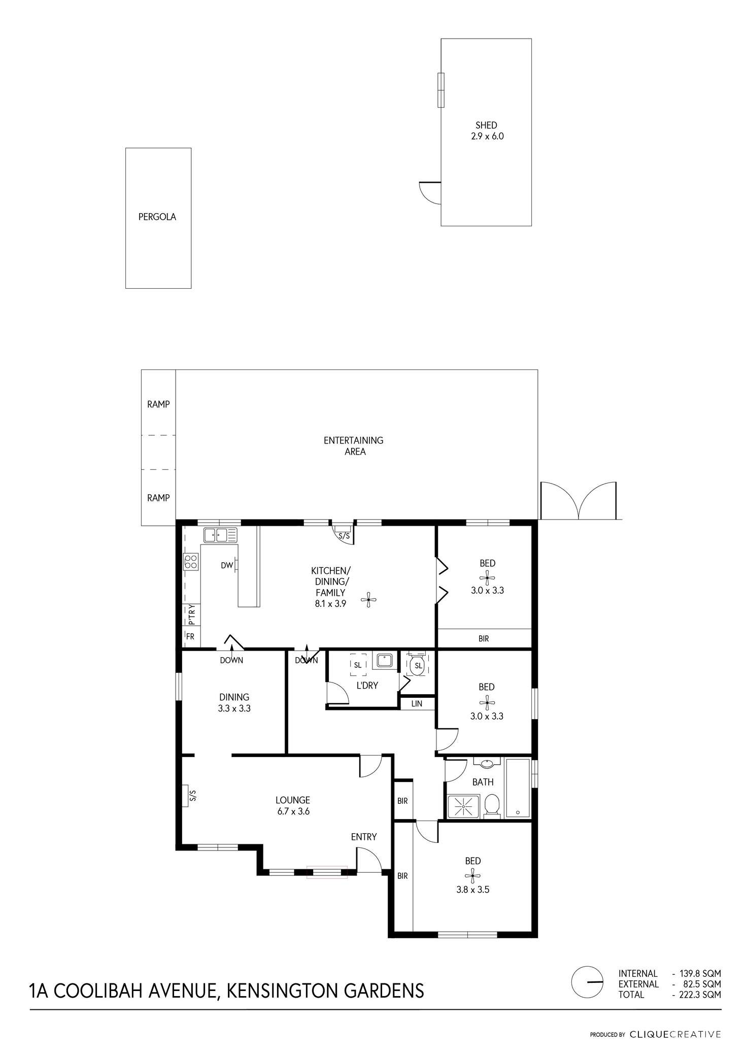Floorplan of Homely house listing, 1A Coolibah Avenue, Kensington Gardens SA 5068