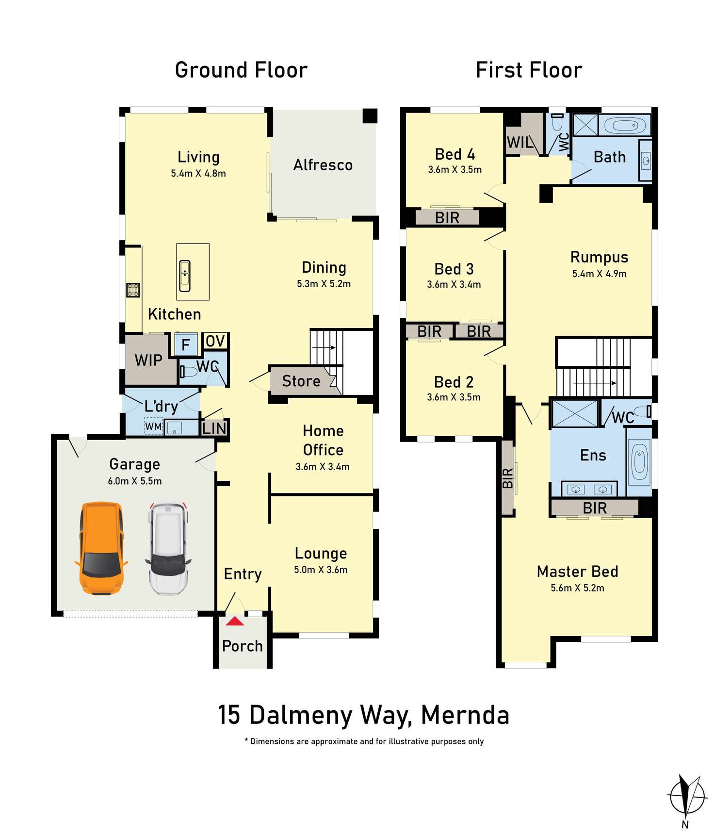 Floorplan of Homely house listing, 15 Dalmeny Way, Mernda VIC 3754
