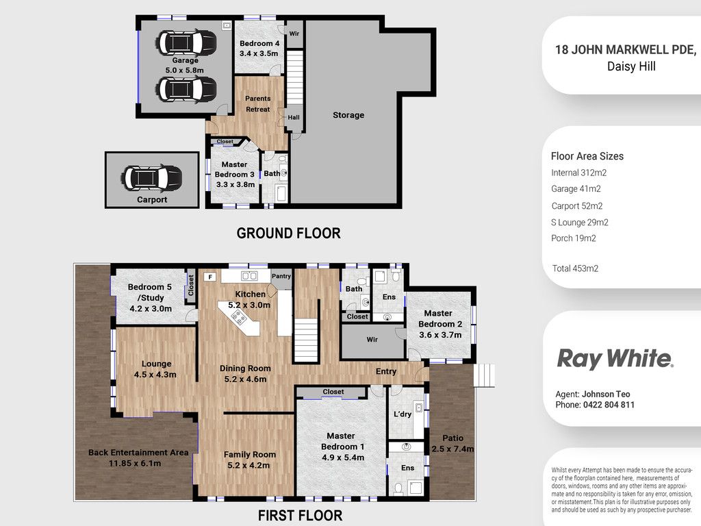Floorplan of Homely house listing, 18 John Markwell Parade, Daisy Hill QLD 4127