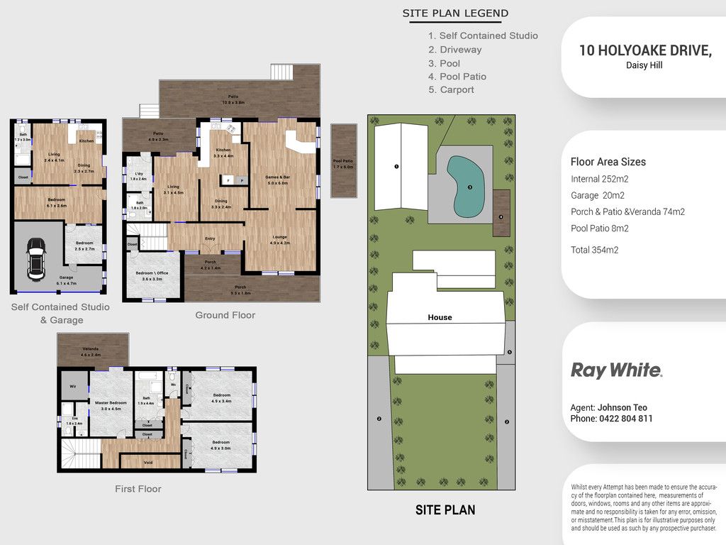 Floorplan of Homely house listing, 10 Holyoake Drive, Daisy Hill QLD 4127