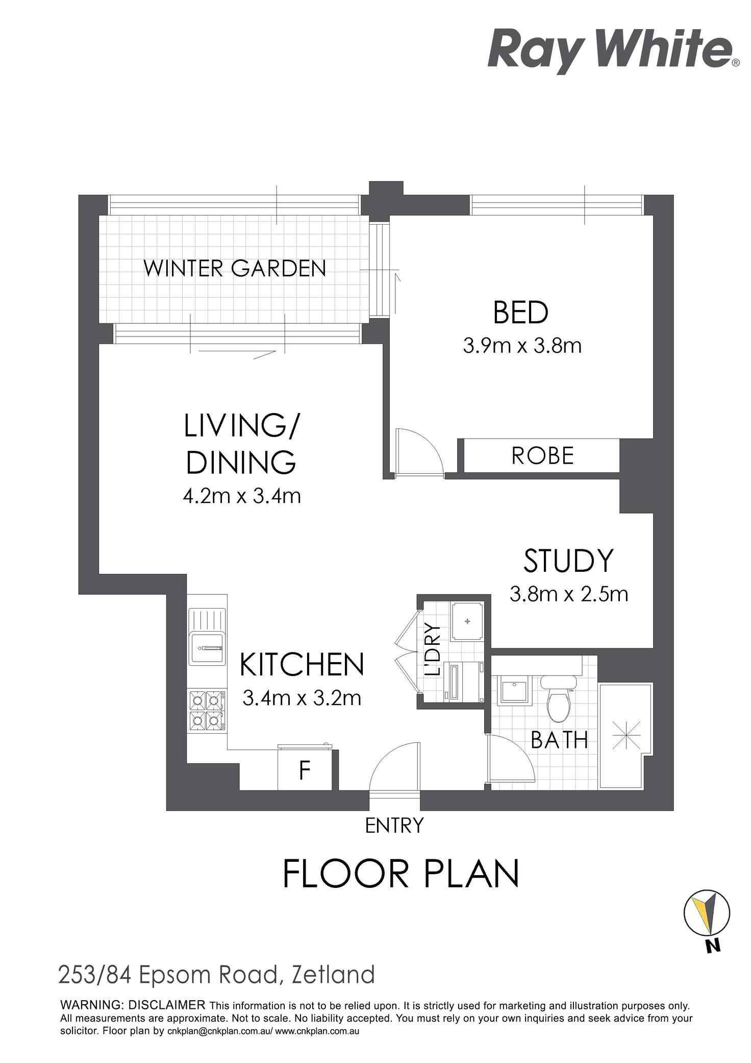 Floorplan of Homely apartment listing, 253/92 Epsom Road, Zetland NSW 2017
