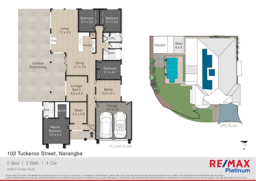 Floorplan of Homely house listing, 102 Tuckeroo Street, Narangba QLD 4504