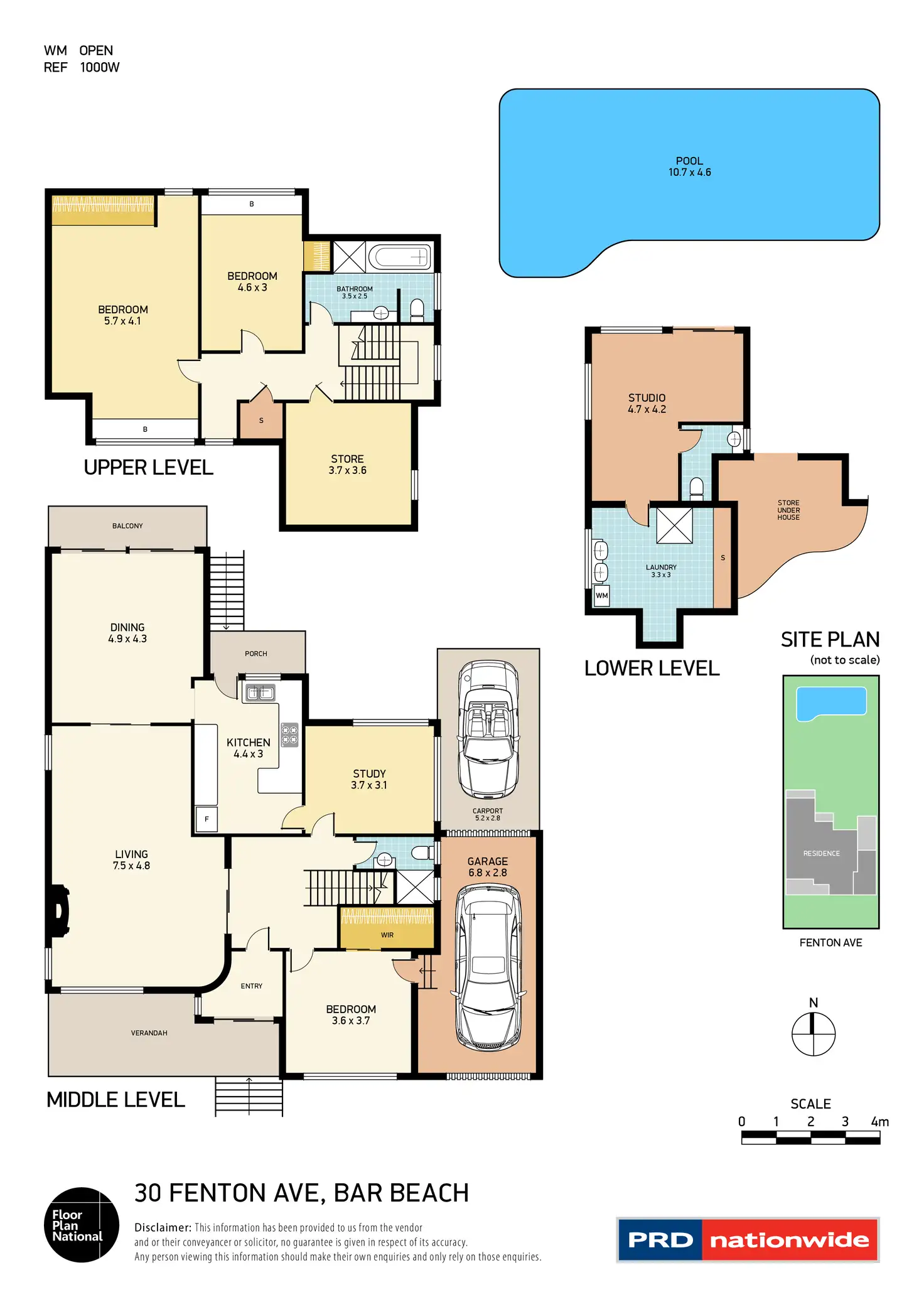 Floorplan of Homely house listing, 30 Fenton Avenue, Bar Beach NSW 2300