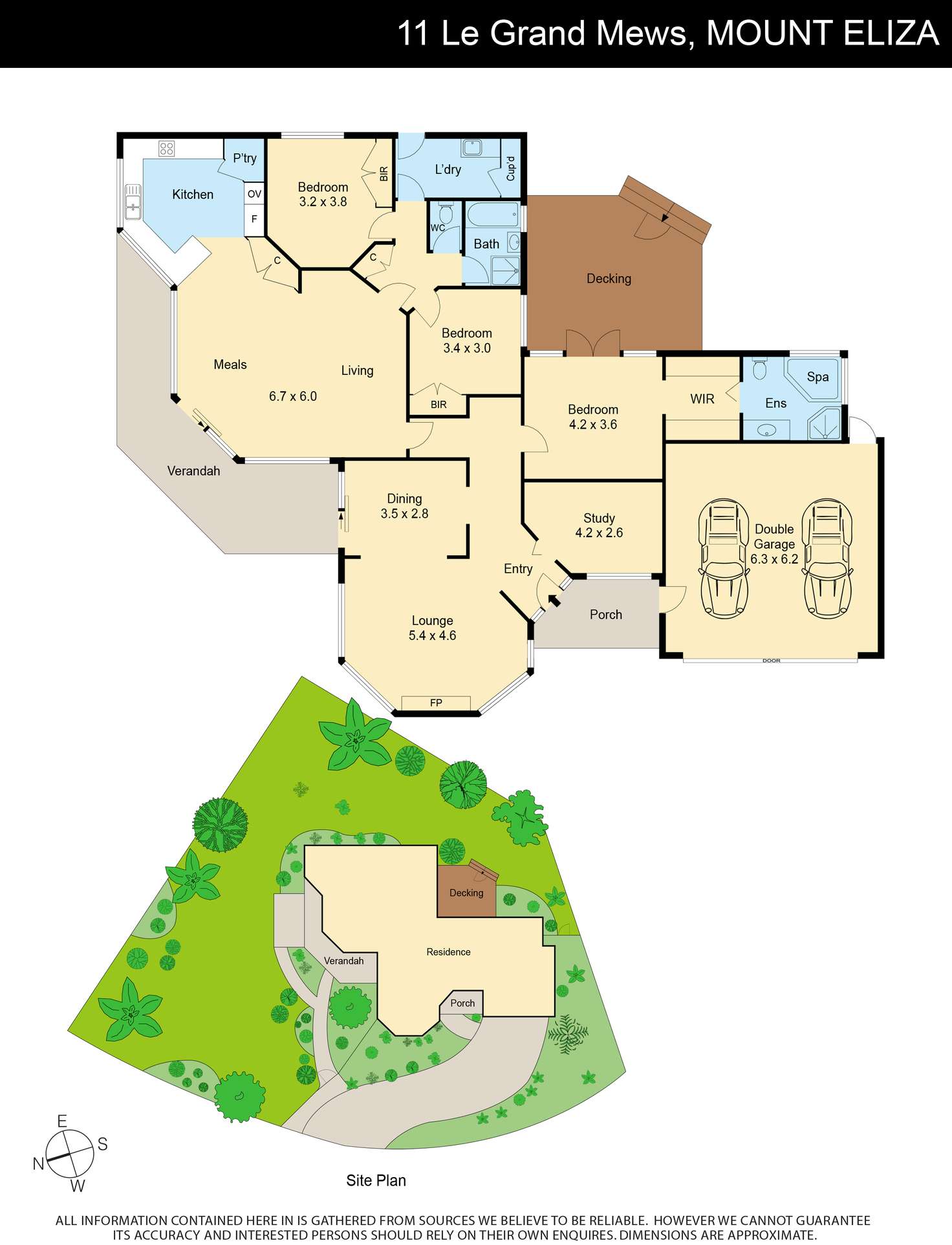 Floorplan of Homely house listing, 11 Le Grand Mews, Mount Eliza VIC 3930