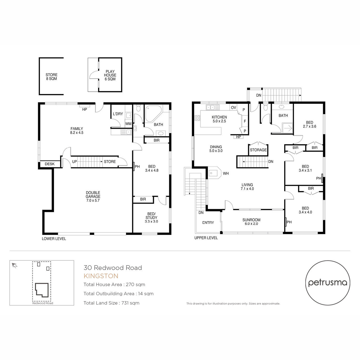 Floorplan of Homely house listing, 30 Redwood Road, Kingston TAS 7050