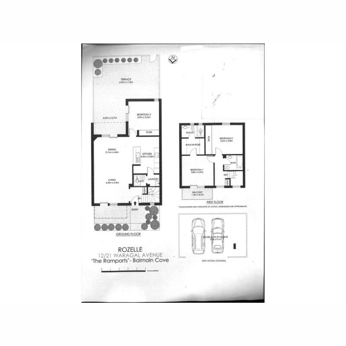 Floorplan of Homely townhouse listing, 12/21 Waragal Avenue, Rozelle NSW 2039