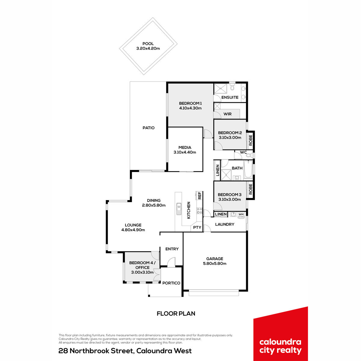 Floorplan of Homely house listing, 28 Northbrook Street, Caloundra West QLD 4551