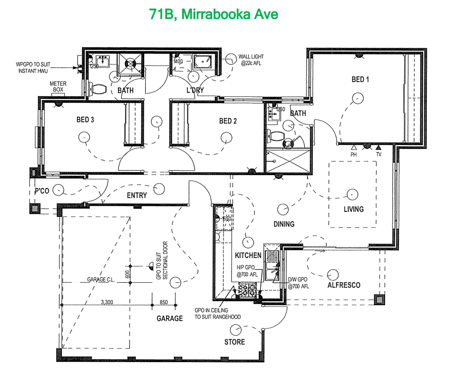 Floorplan of Homely villa listing, 71B Mirrabooka Avenue, Westminster WA 6061