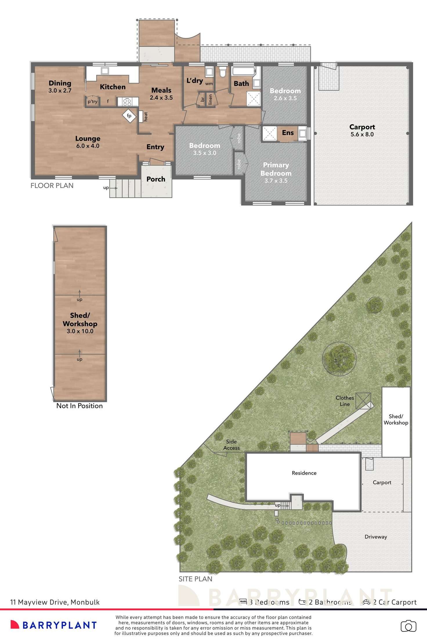 Floorplan of Homely house listing, 11 Mayview Drive, Monbulk VIC 3793