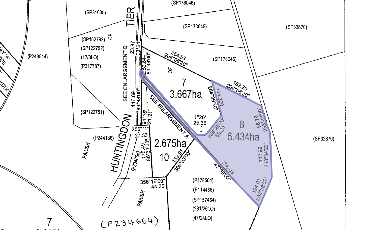 Floorplan of Homely residentialLand listing, LOT 8, 550 Huntingdon Tier Road, Bagdad TAS 7030