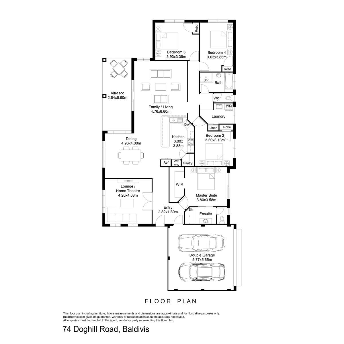 Floorplan of Homely house listing, 74 Doghill Road, Baldivis WA 6171