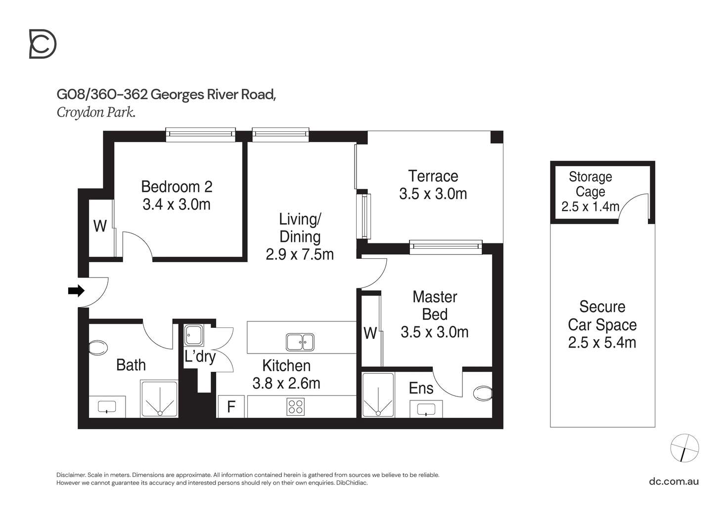 Floorplan of Homely apartment listing, G08/360-362 Georges River Road, Croydon Park NSW 2133