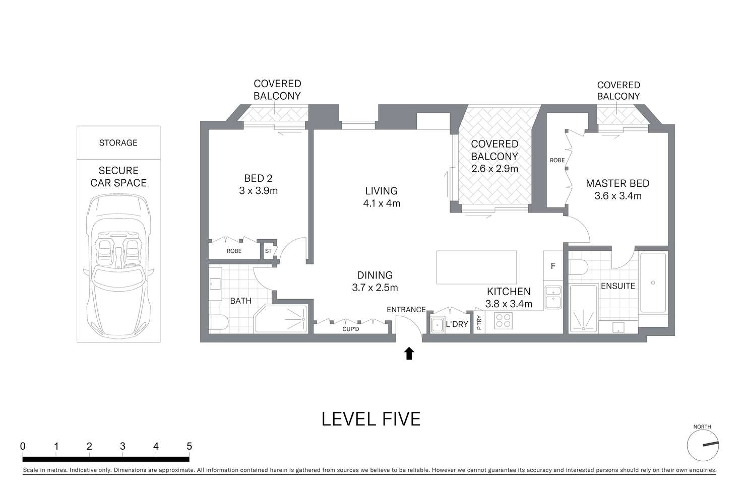 Floorplan of Homely apartment listing, 506/15 Young Street, Sydney NSW 2000