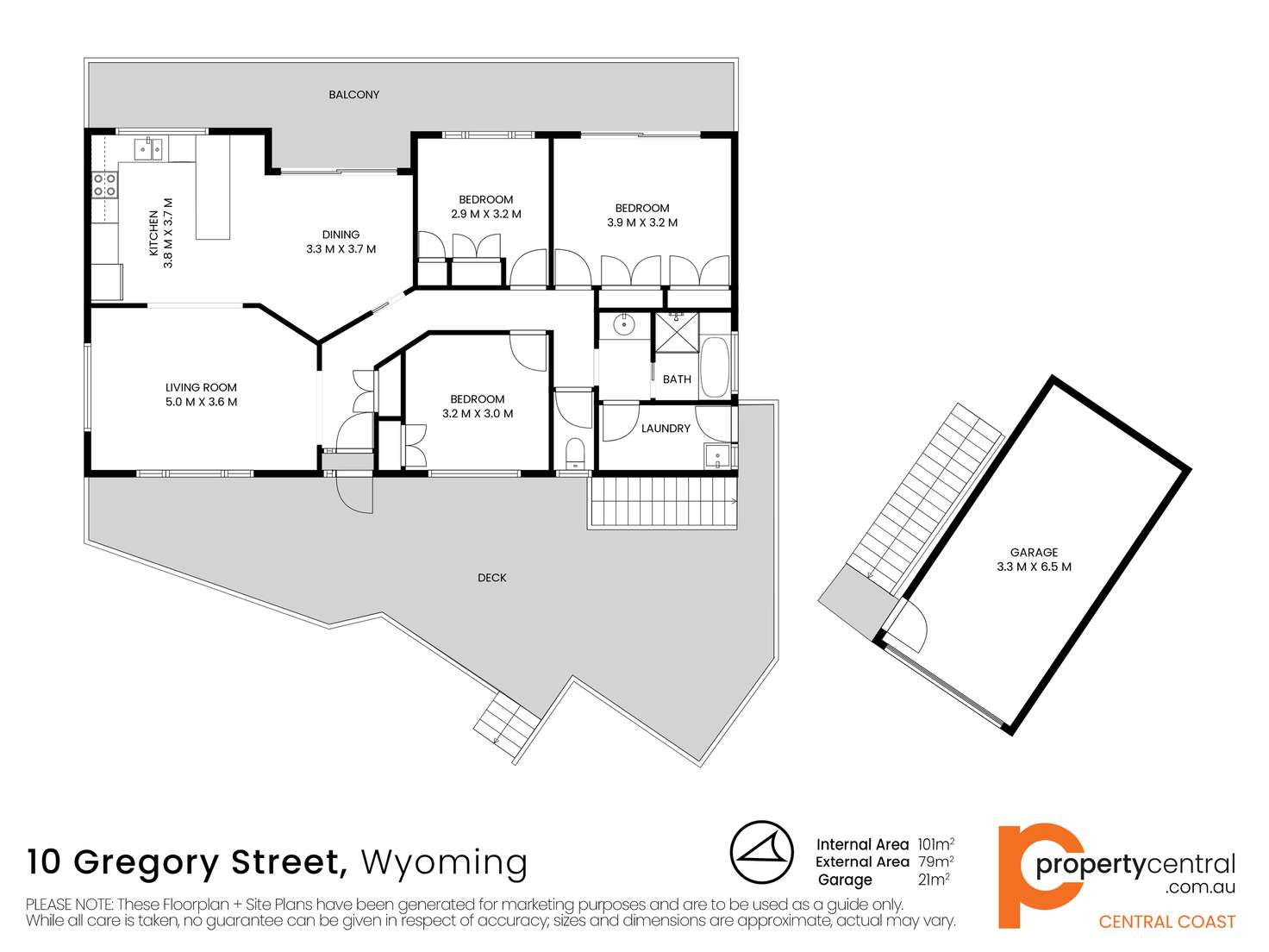 Floorplan of Homely house listing, 10 Gregory Street, Wyoming NSW 2250