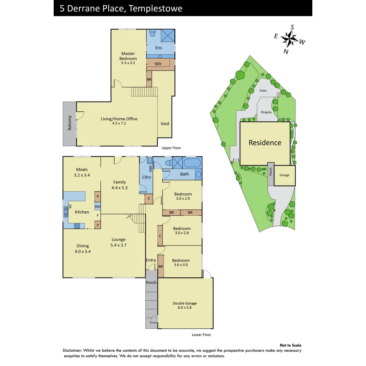 Floorplan of Homely house listing, 5 Derrane Place, Templestowe VIC 3106