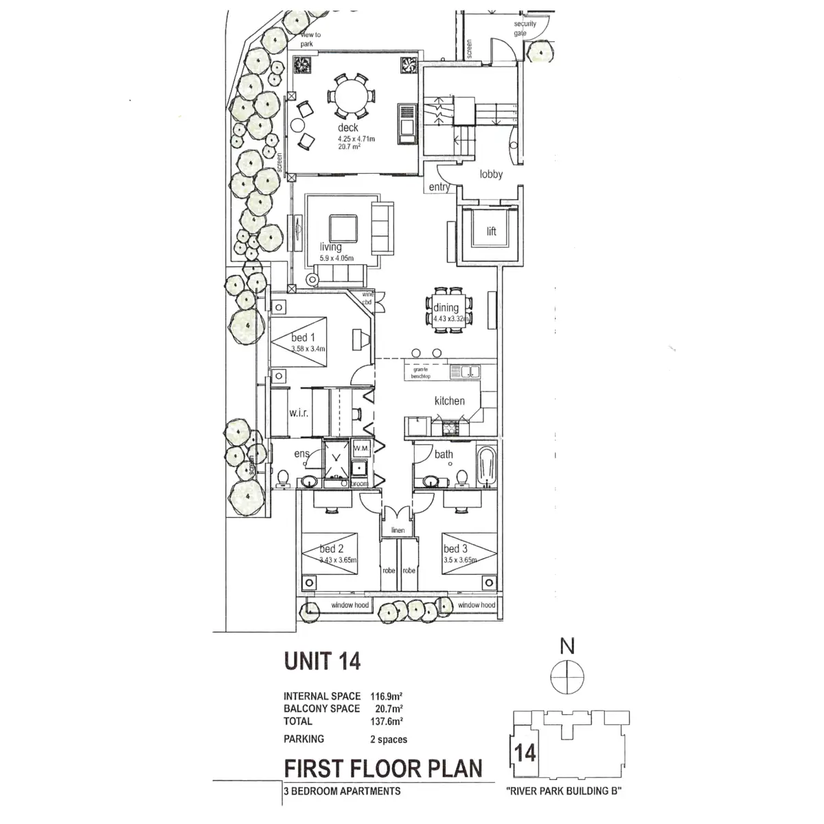 Floorplan of Homely apartment listing, 14/327 Verney Road East, Graceville QLD 4075