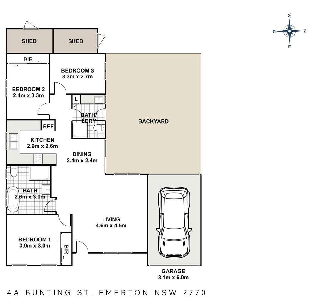Floorplan of Homely house listing, 4A Bunting Street, Emerton NSW 2770