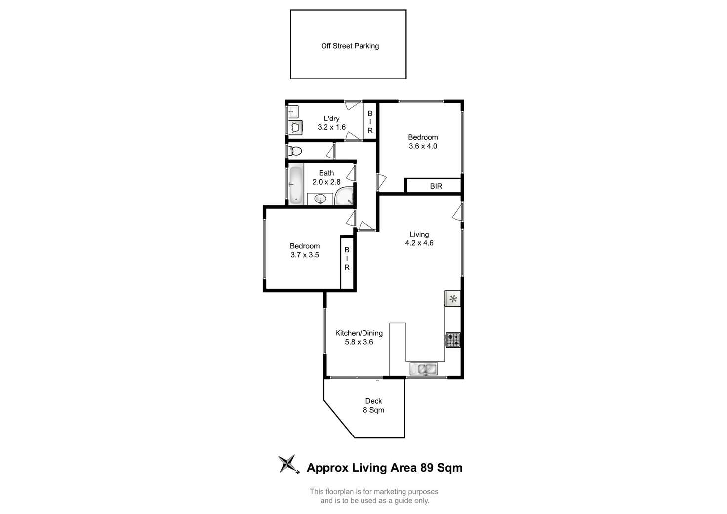 Floorplan of Homely house listing, 2/6 Bluegum Court, Claremont TAS 7011