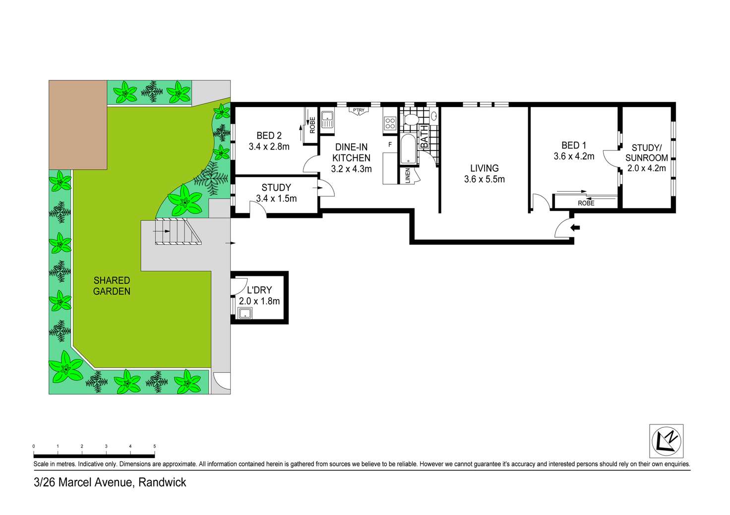 Floorplan of Homely apartment listing, 3/26 Marcel Avenue, Randwick NSW 2031