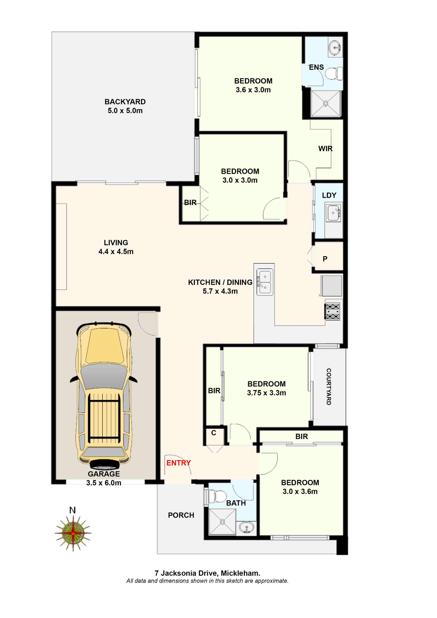 Floorplan of Homely house listing, 7 Jacksonia Drive, Mickleham VIC 3064