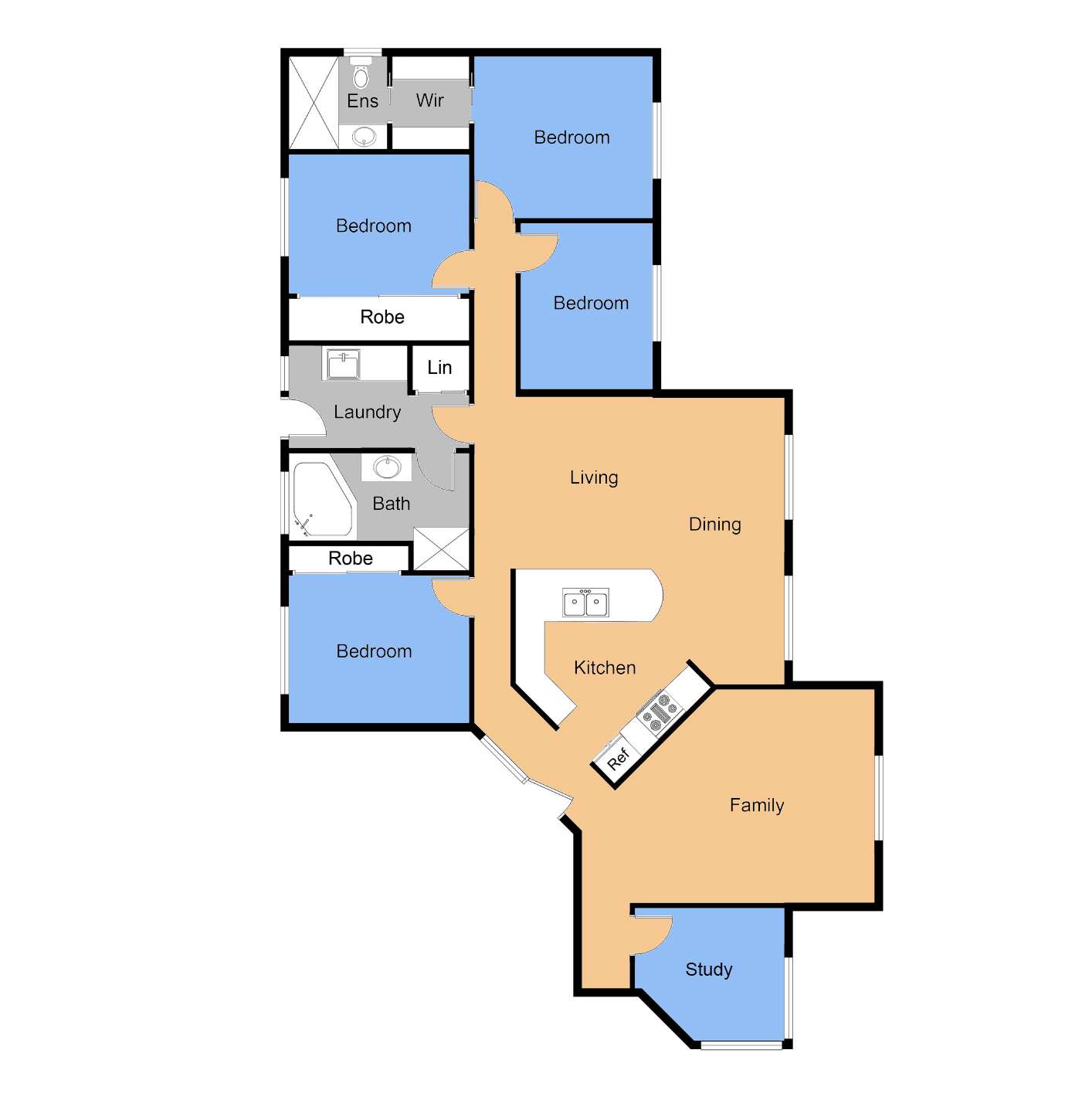 Floorplan of Homely house listing, 1 Ken Mcmullen Place, Dubbo NSW 2830