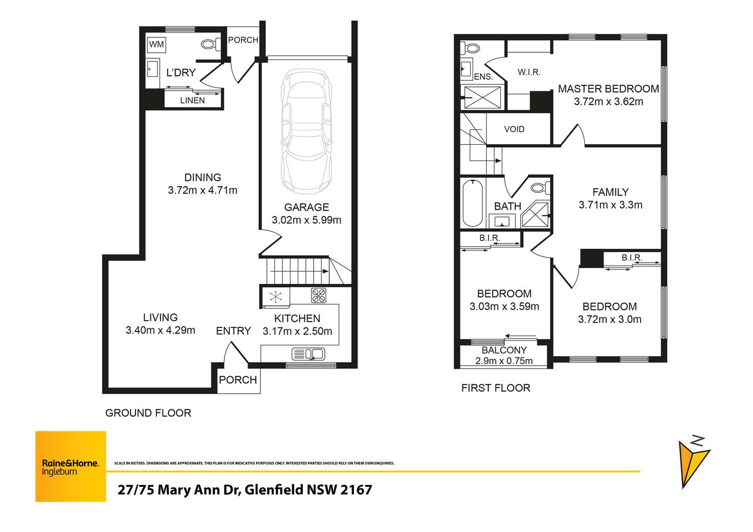 Floorplan of Homely house listing, 27/75 Mary Ann Drive, Glenfield NSW 2167