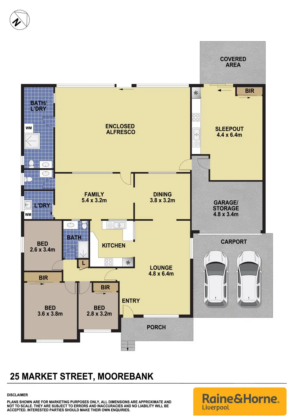 Floorplan of Homely house listing, 25 Market Street, Moorebank NSW 2170