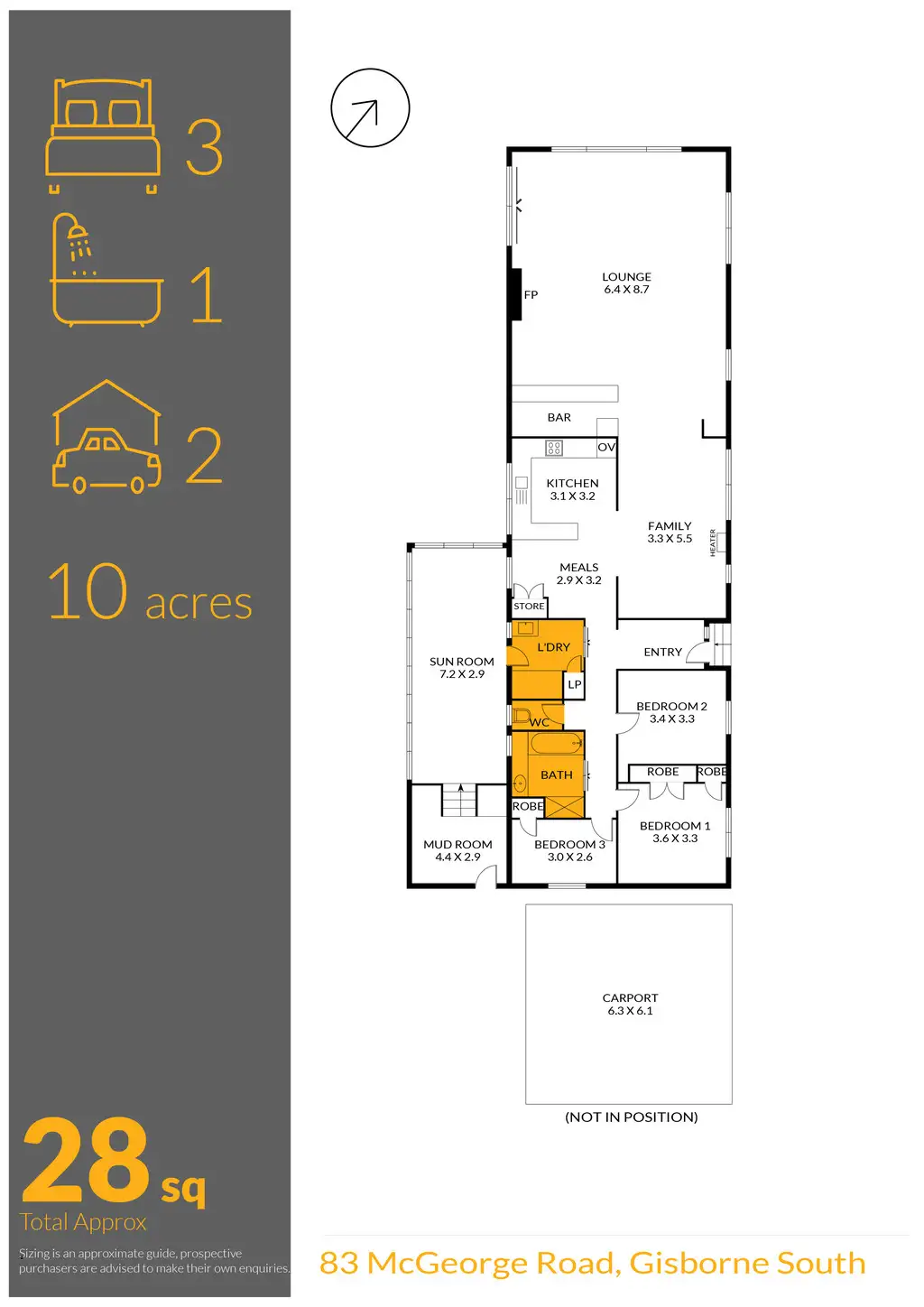 Floorplan of Homely house listing, 83 McGeorge Road, Gisborne South VIC 3437