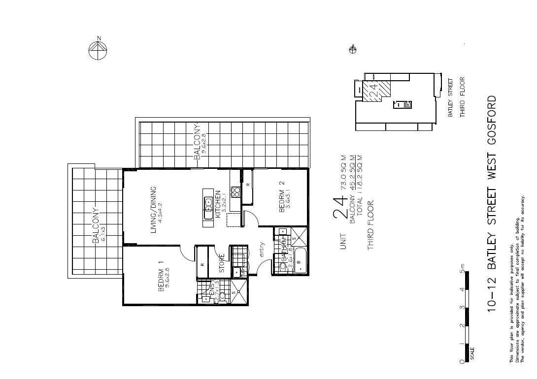 Floorplan of Homely unit listing, 24/10-12 Batley Street, West Gosford NSW 2250