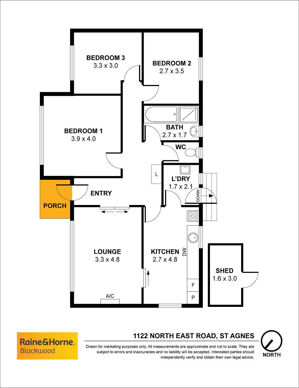 Floorplan of Homely house listing, 1122 North East Road, St Agnes SA 5097
