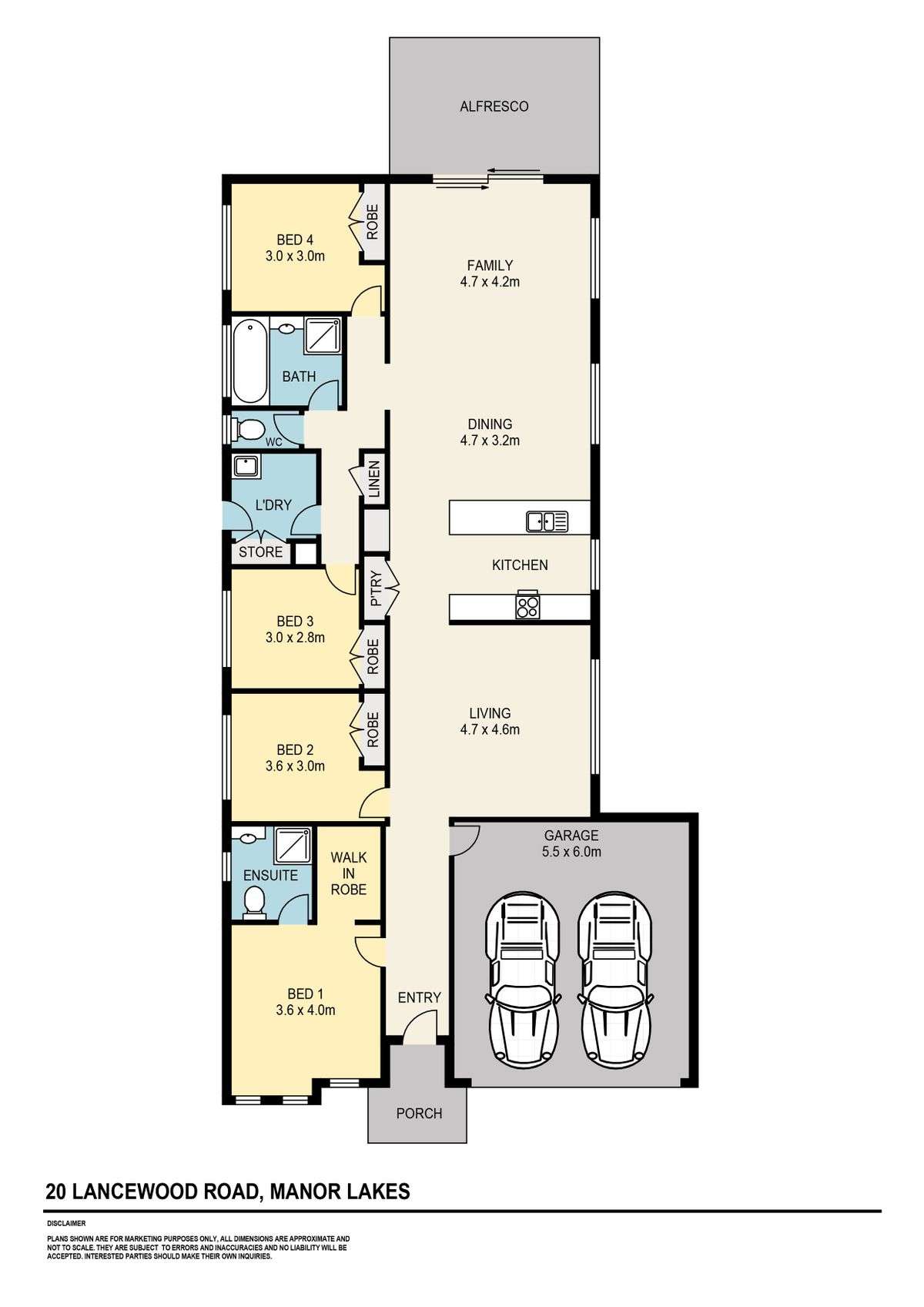 Floorplan of Homely house listing, 20 Lancewood Road, Manor Lakes VIC 3024