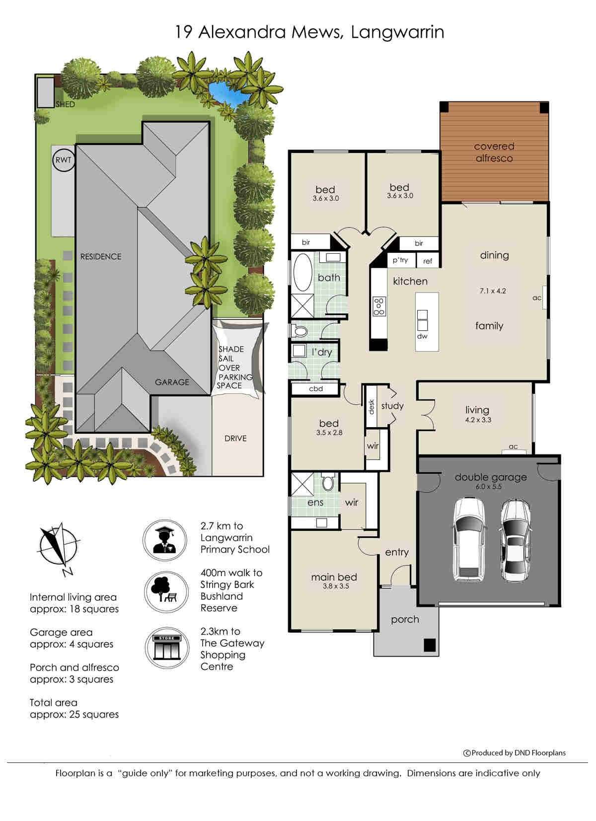 Floorplan of Homely house listing, 19 Alexandra Mews, Langwarrin VIC 3910