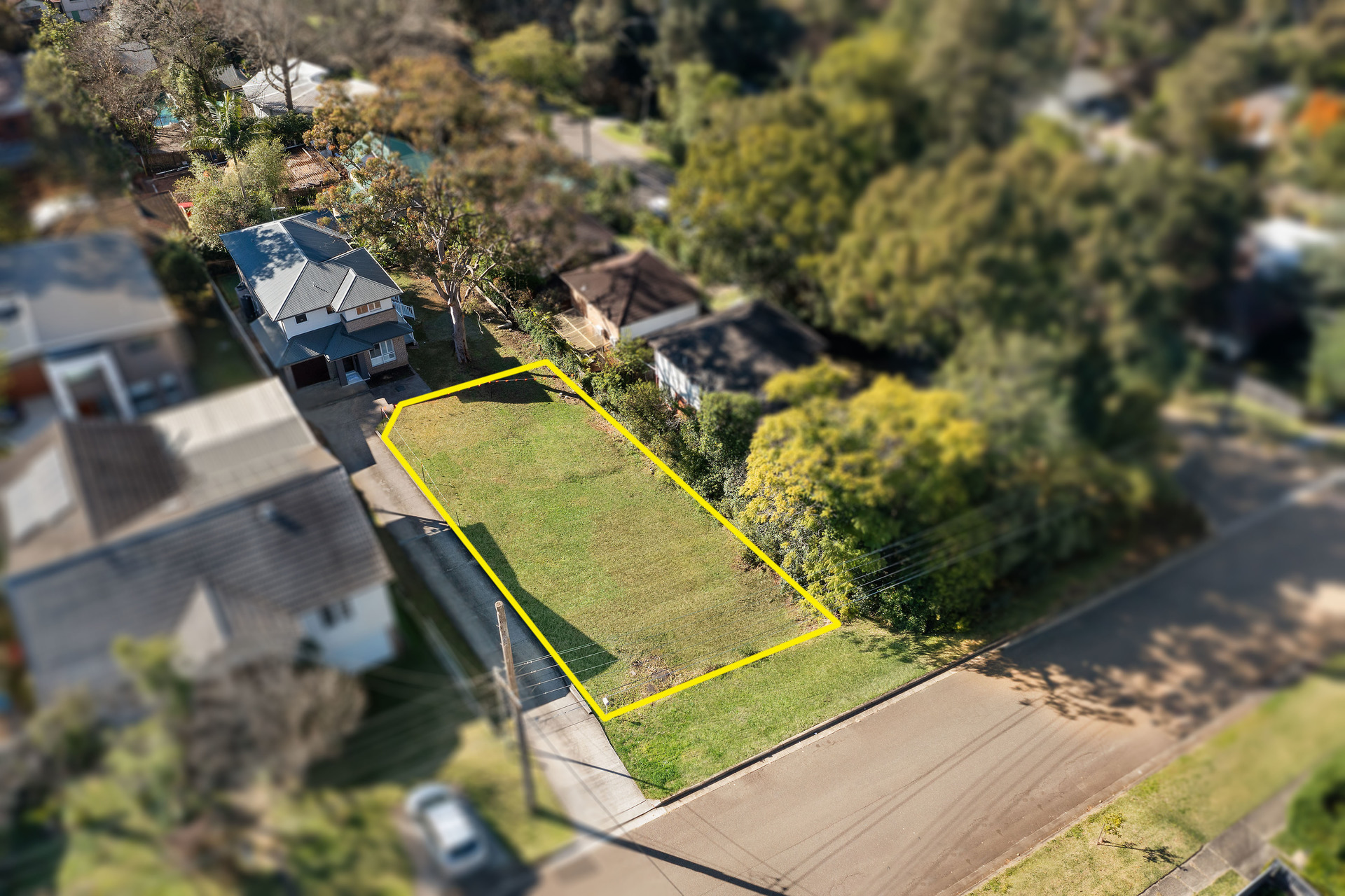 Pennant Hills Clear street front land